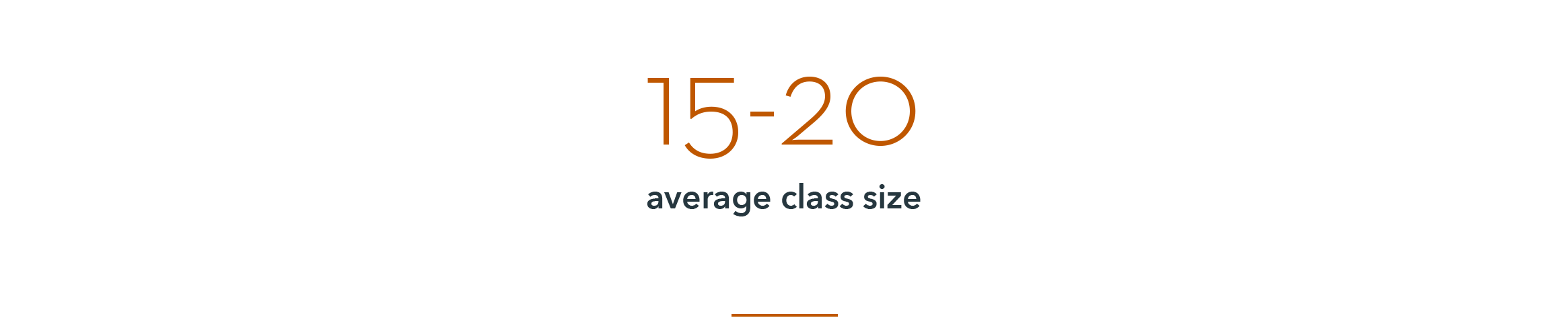 Infographic: 15-20, average class size