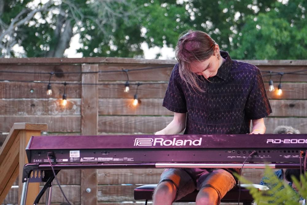 Piano Player on stage