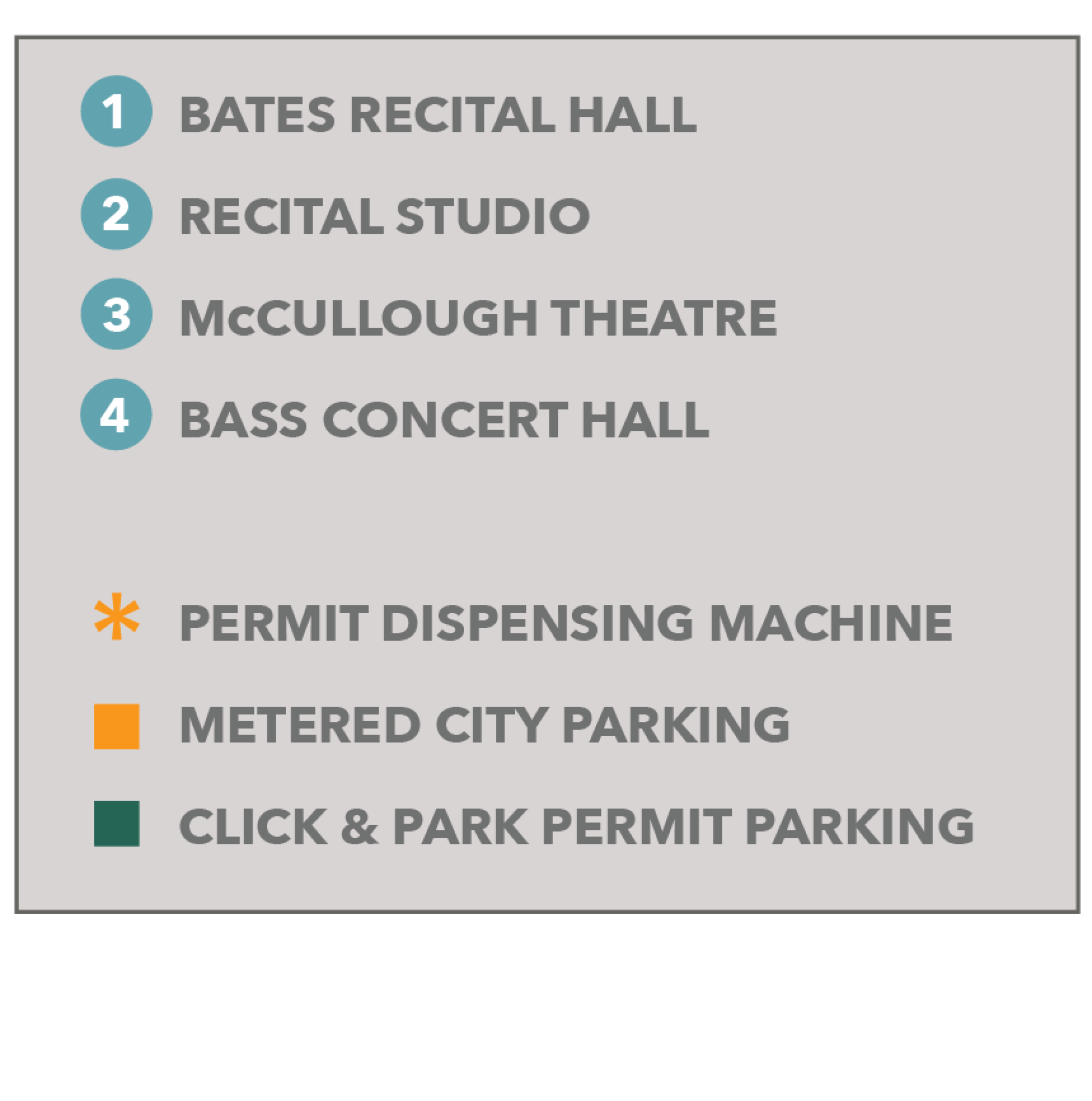 Key for Surface Parking Map