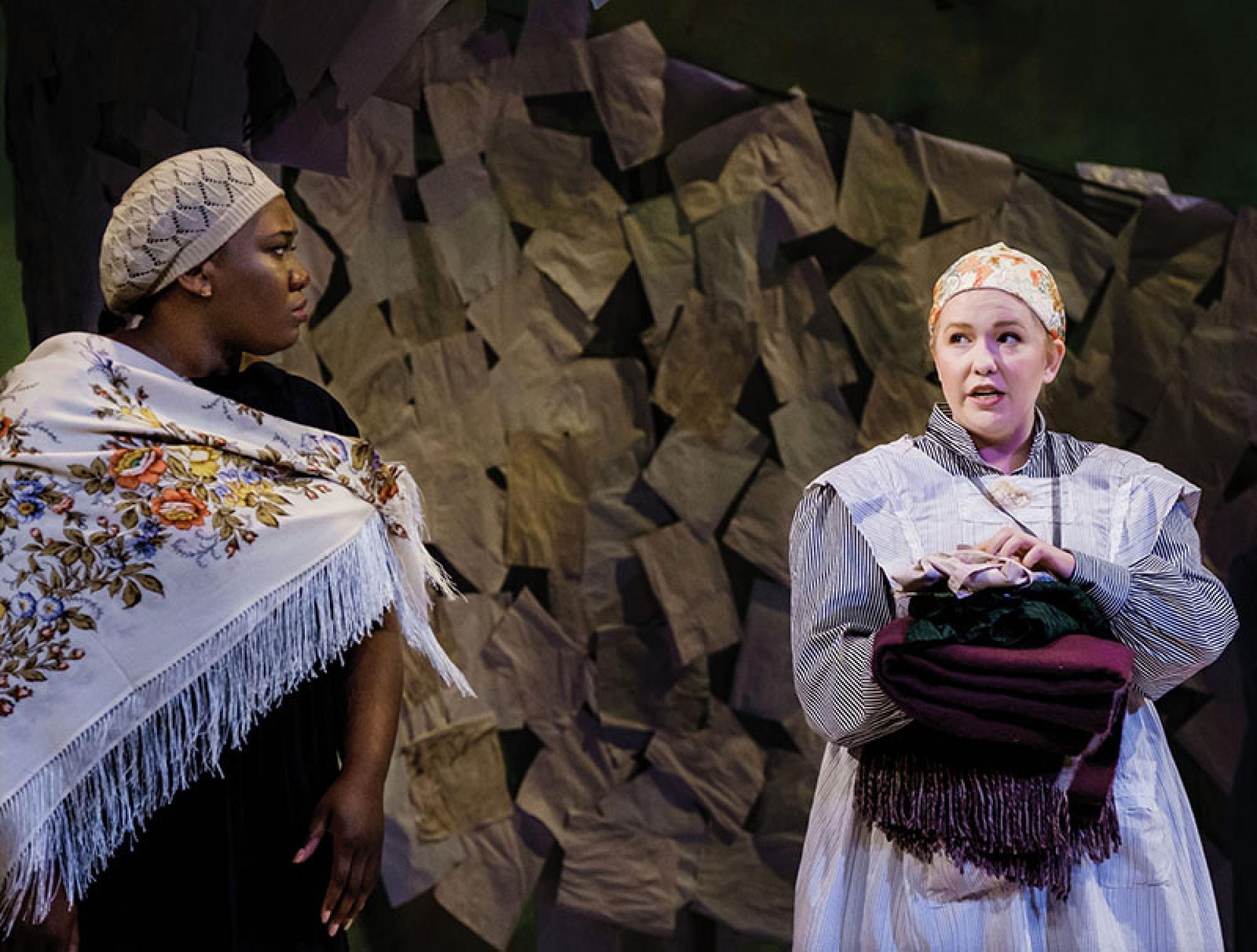 Aarianna Longino and Heather Lewis performing in Eugene Onegin. Photo by Nathan Russell