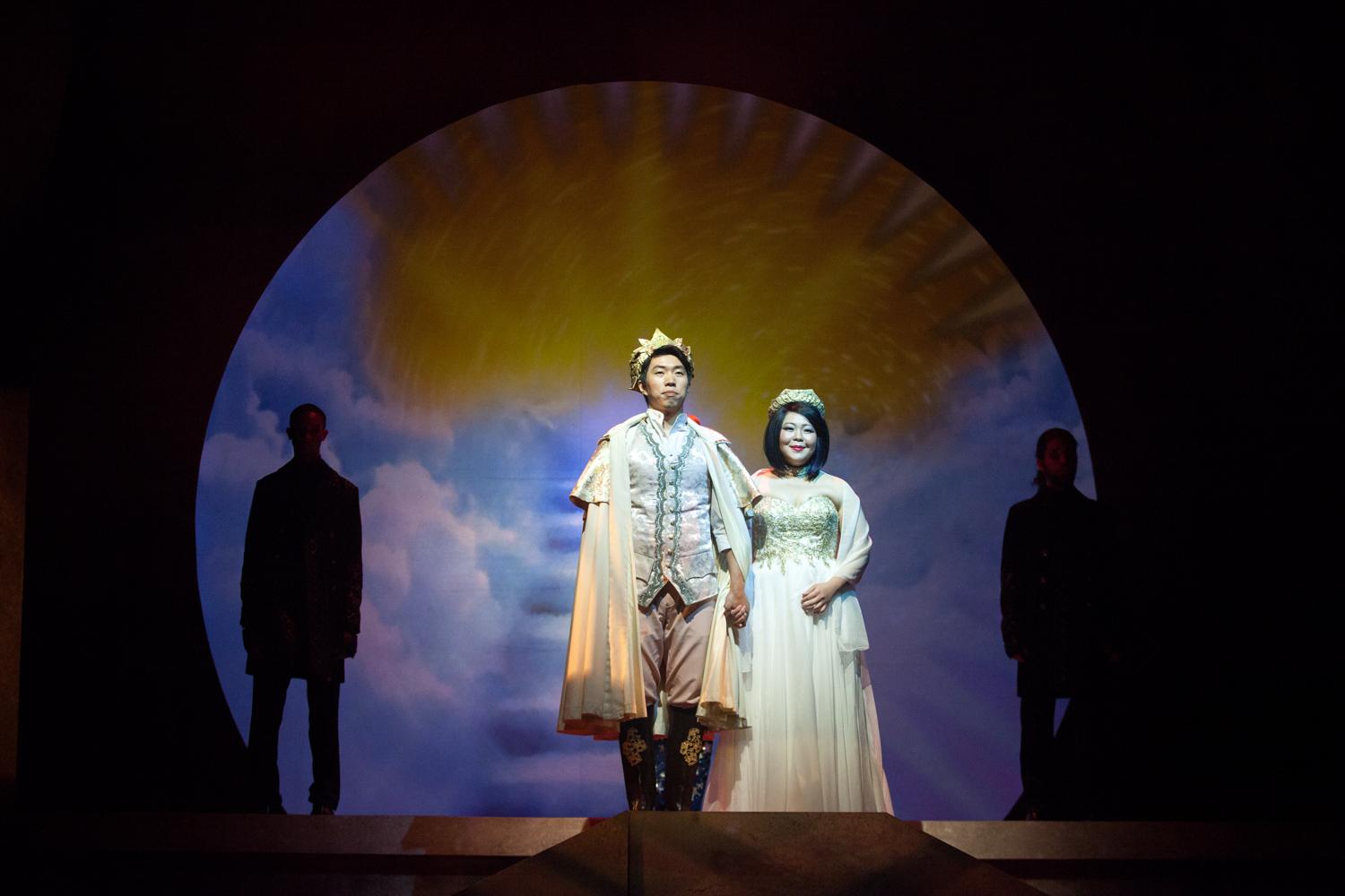 Stella Bokyung Yoon and cast performing in The Magic Flute