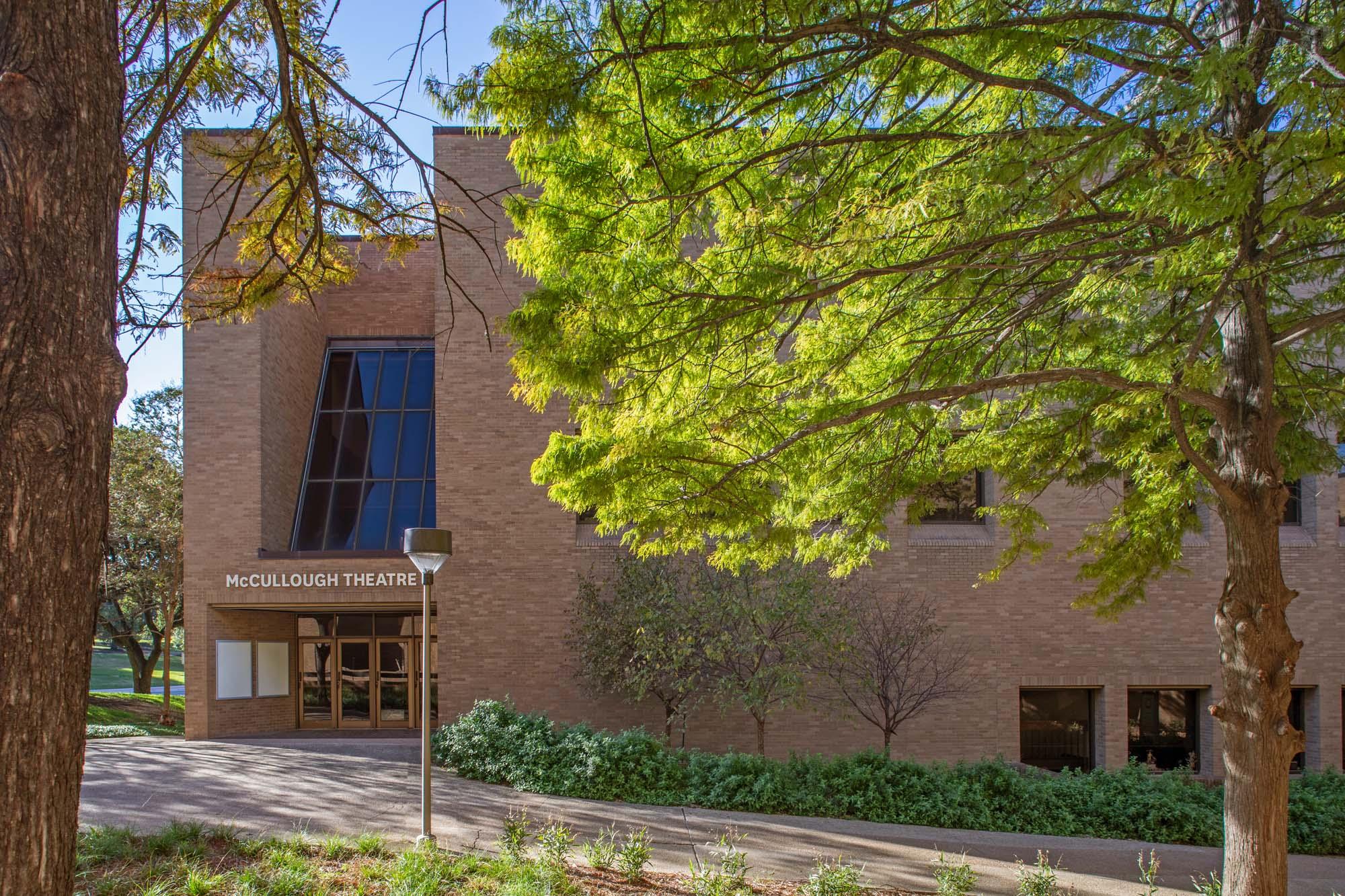 A view of the exterior of McCullough Theatre