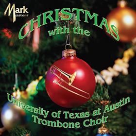album cover: a trombone Christmas ornament hanging on a Christmas tree.