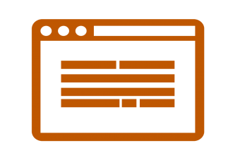 Icon of an online form