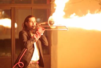 Valentin Guerin plays the Pyro-Trombone