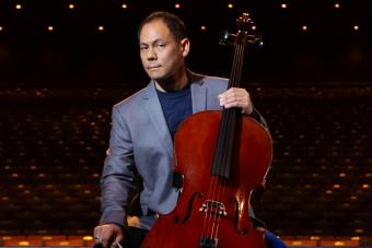 A Portrait of Bion Tsang with his Cello