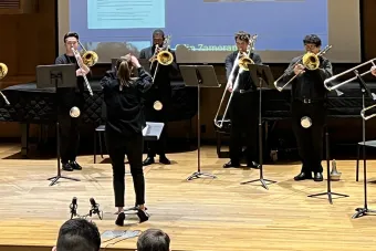 Medrano on stage