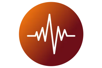 An Icon of an electronic heart beat signal 
