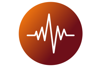 An Icon of an electronic heart beat signal 
