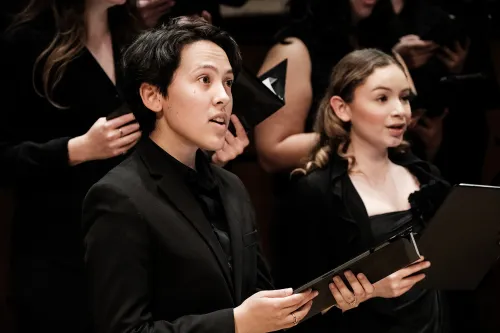 Chamber Treble Coir performs on stage