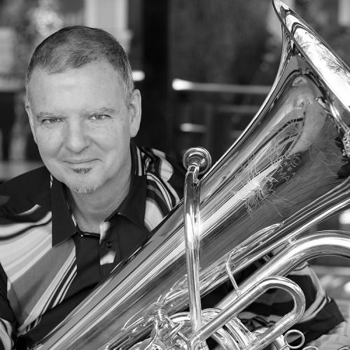 Portrait of Chalres Villarrubia with his tuba