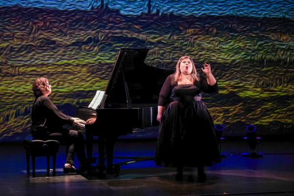 Soprano Leah Crocetto performs with pianist Tamar Sanikidze.