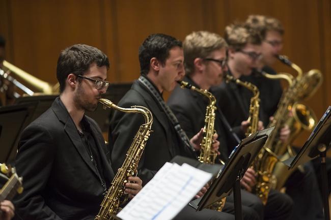 Jazz Saxophonists performing