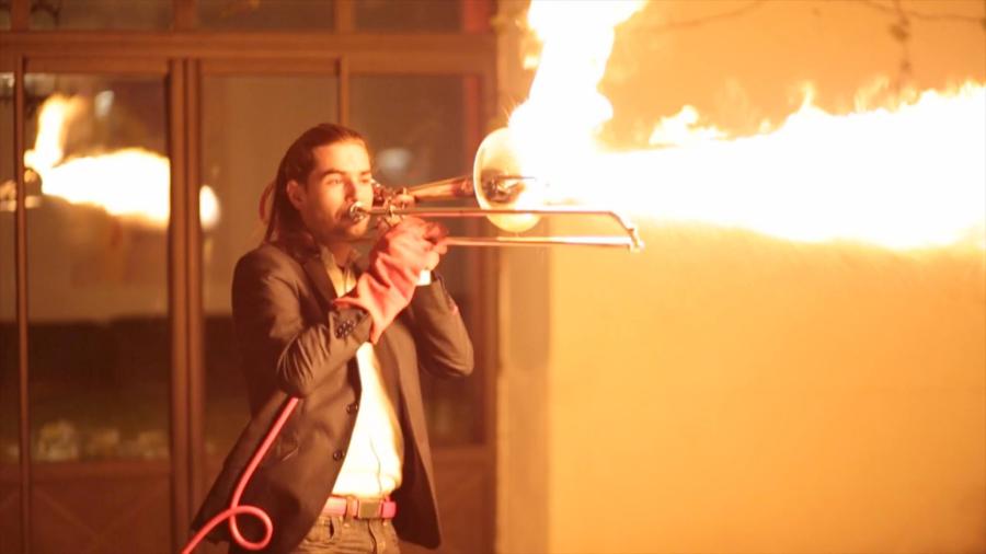 Valentin Guerin plays the Pyro-Trombone