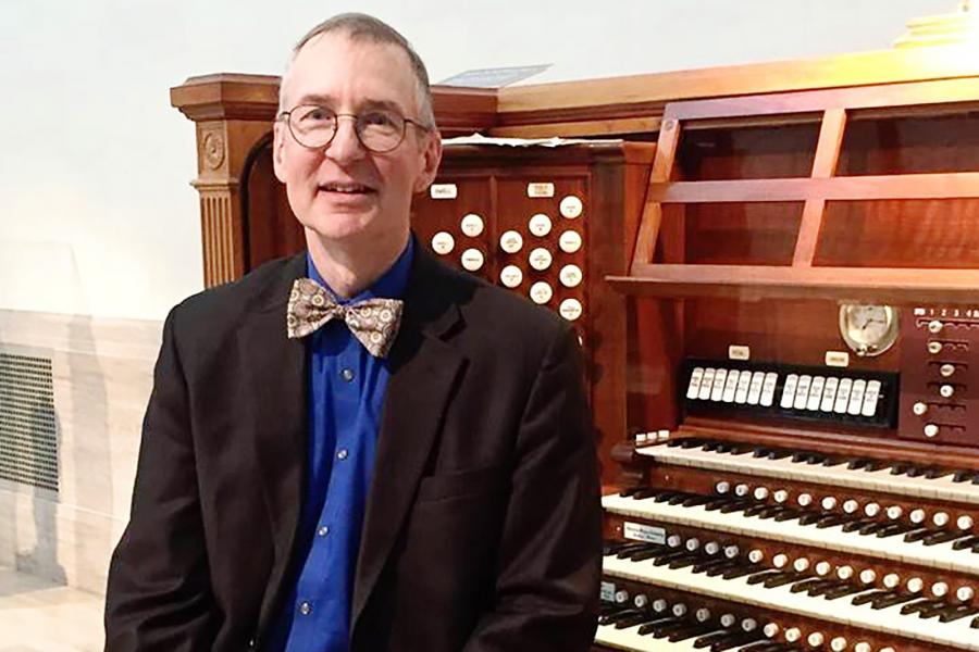 Gregory Eaton Sits at the Organ 