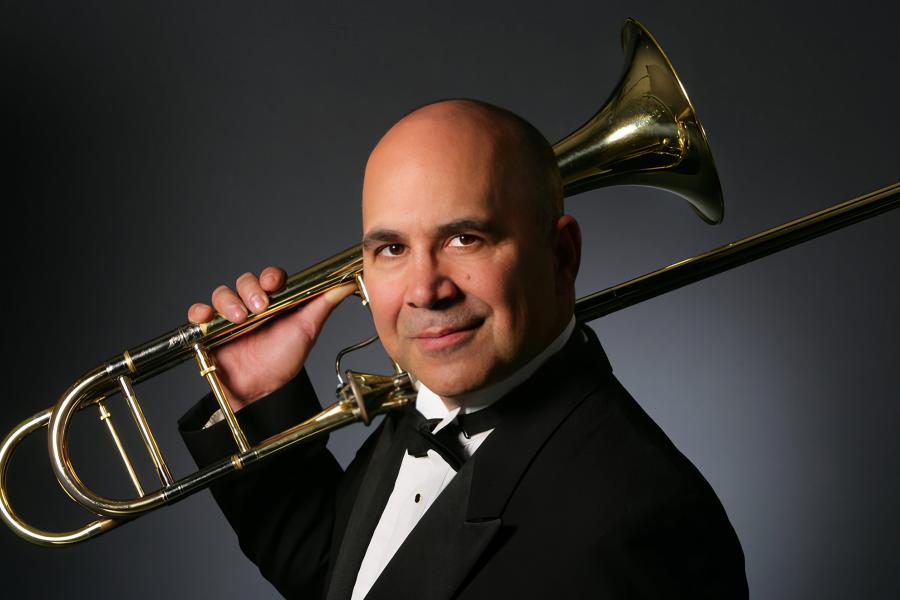 Portrait of trombonist Joseph Alessi