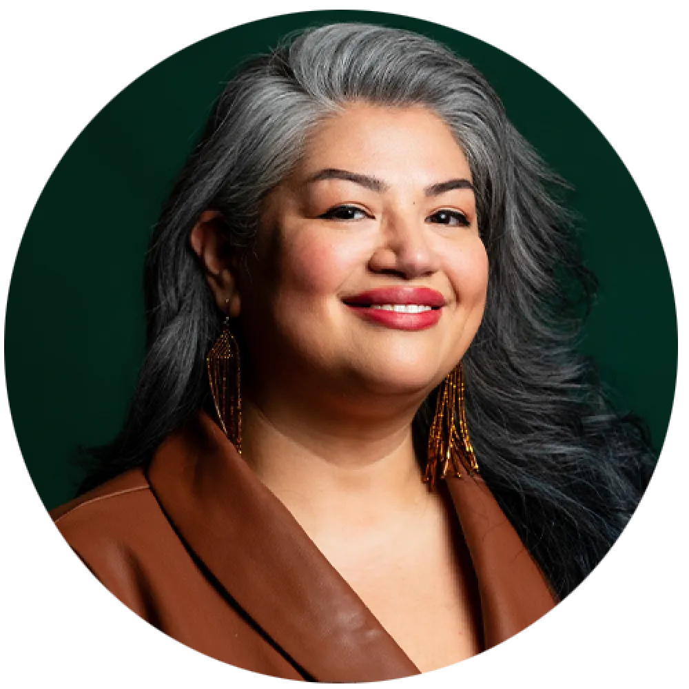a headshot of Claudia Chapa