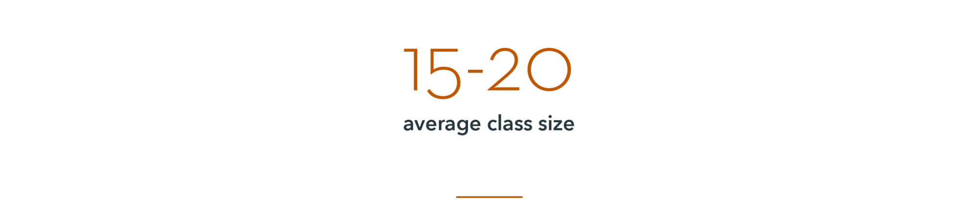 Infographic: 15-20, average class size
