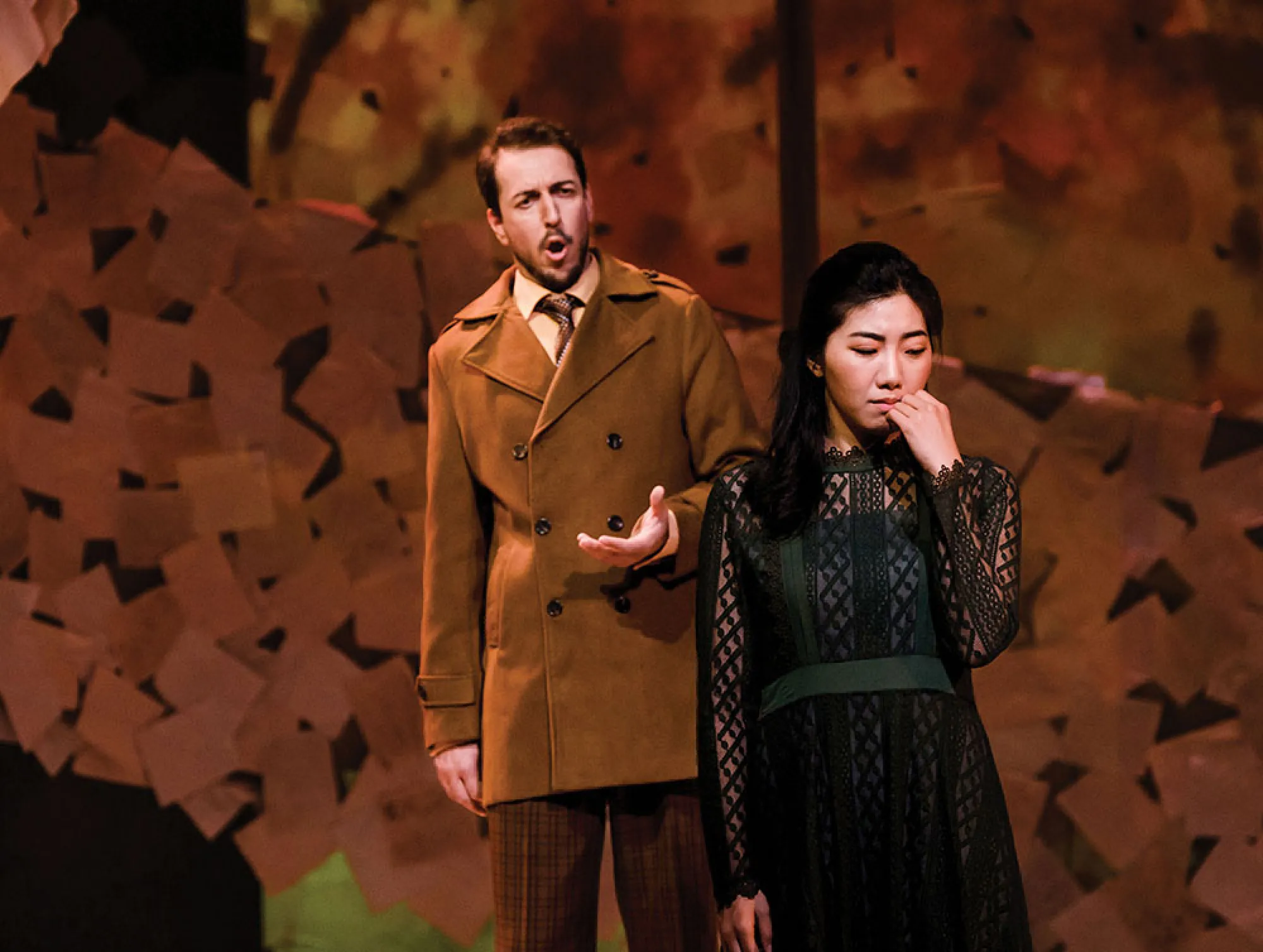 Mikhail Smigelski and Zoe Chunghui Kim perform in Eugene Onegin