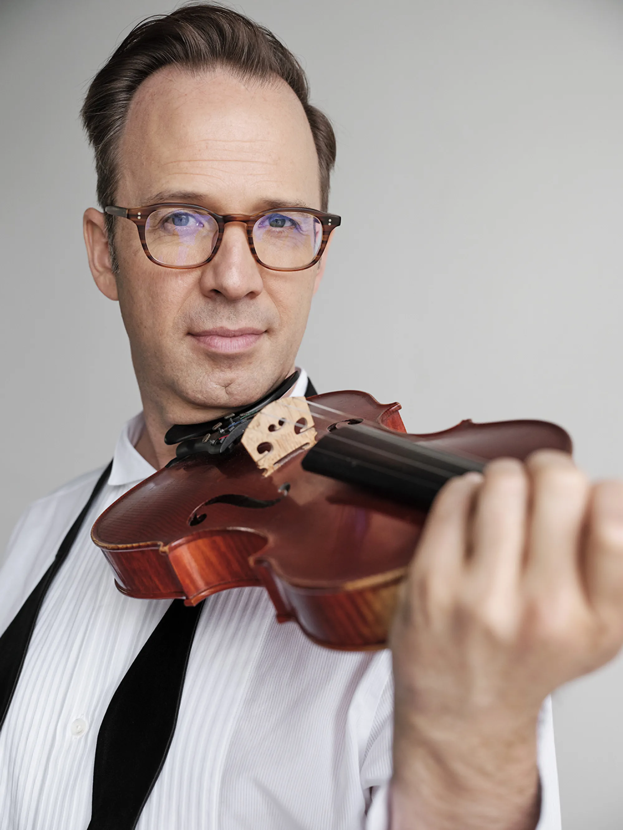 Will Fekenheuer with his violin