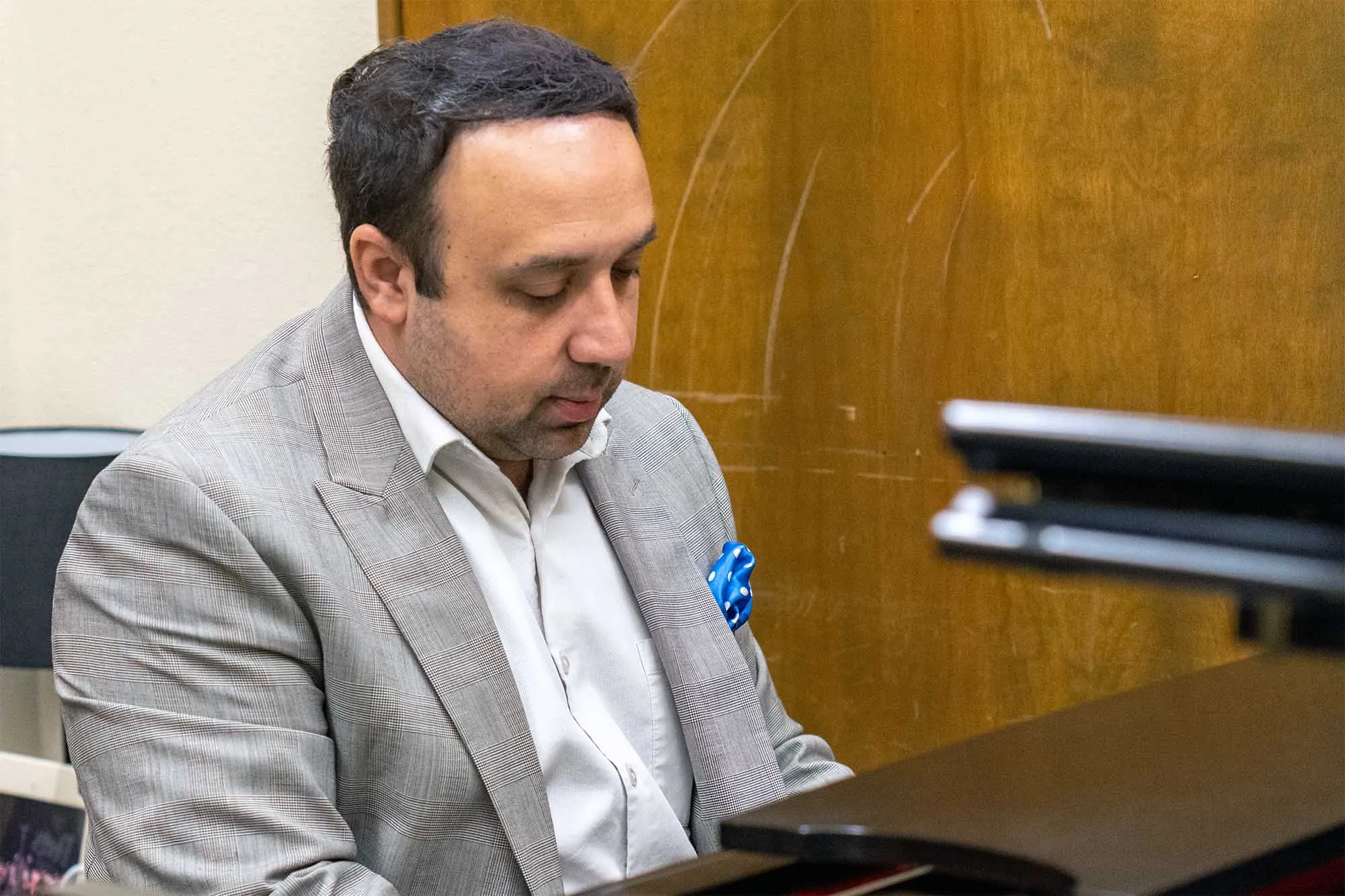 Ross Margitza playing a piano