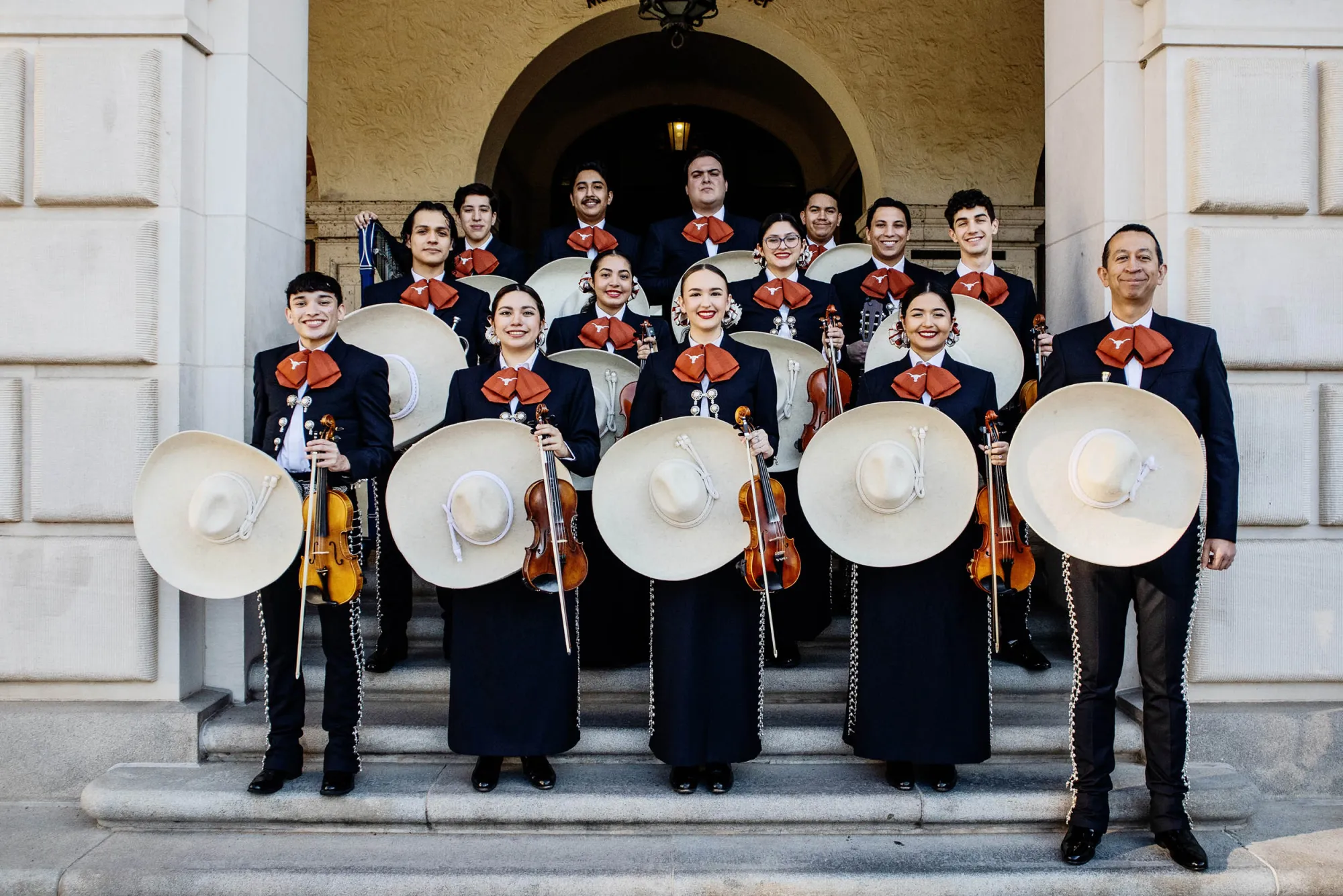 A group photo of the 2024-25 Mariachi ensemble