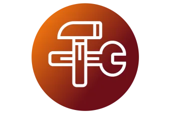 an icon of work tools