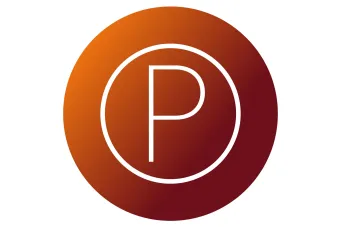 A graphic icon of a Parking symbol