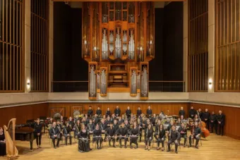 The Wind Ensemble on a stage The Wind Ensemble on a stage