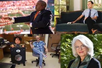 Montage of four pictures of Laurie Scott, Yevgeniy Sharlat, Cliff Croomes and Ivan Trevino