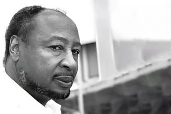 A black and white headshot of composer Robert Owens.