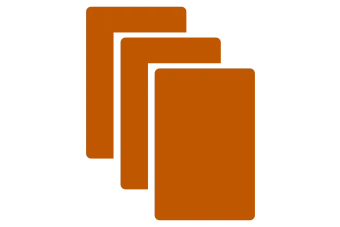 a graphic icon of stacked paper