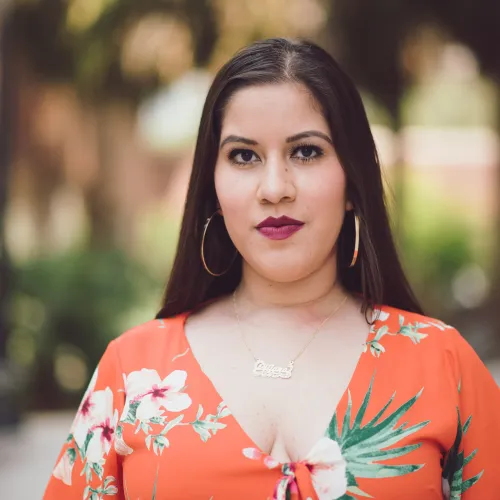 A portrait of Lily Guerrero
