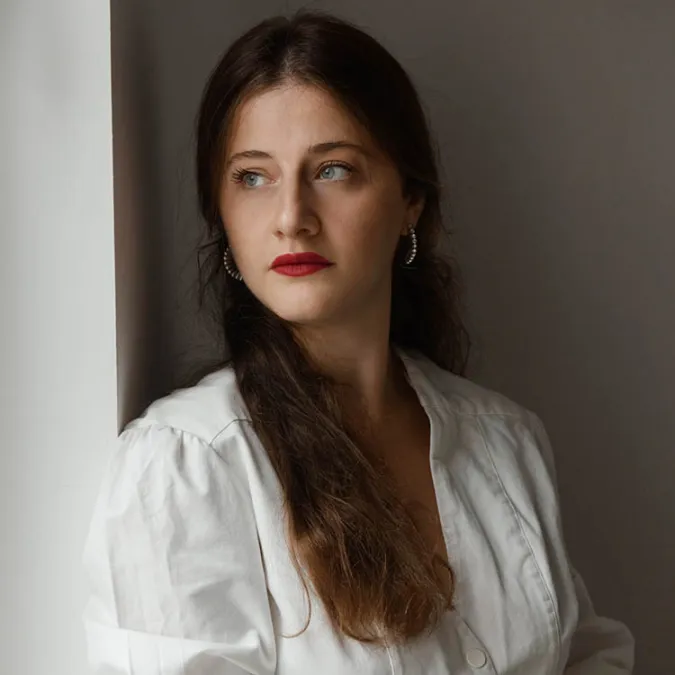 a headshot of Sophie Dzidziguri