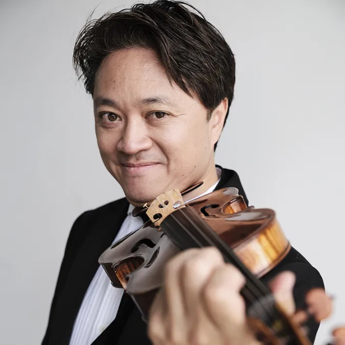 Daniel Ching with Violin