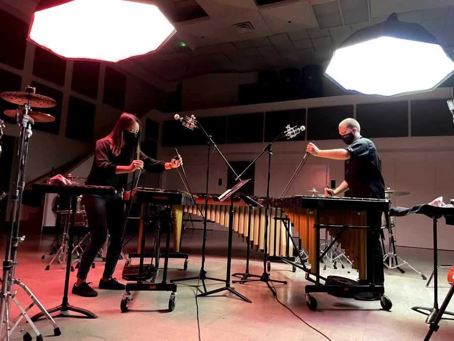Percussion Ensemble performing