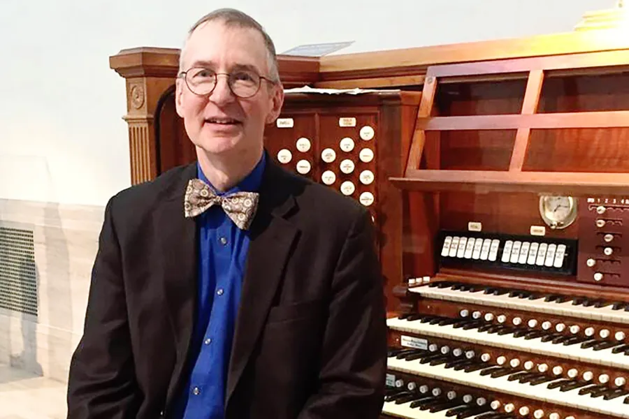 Gregory Eaton Sits at the Organ
