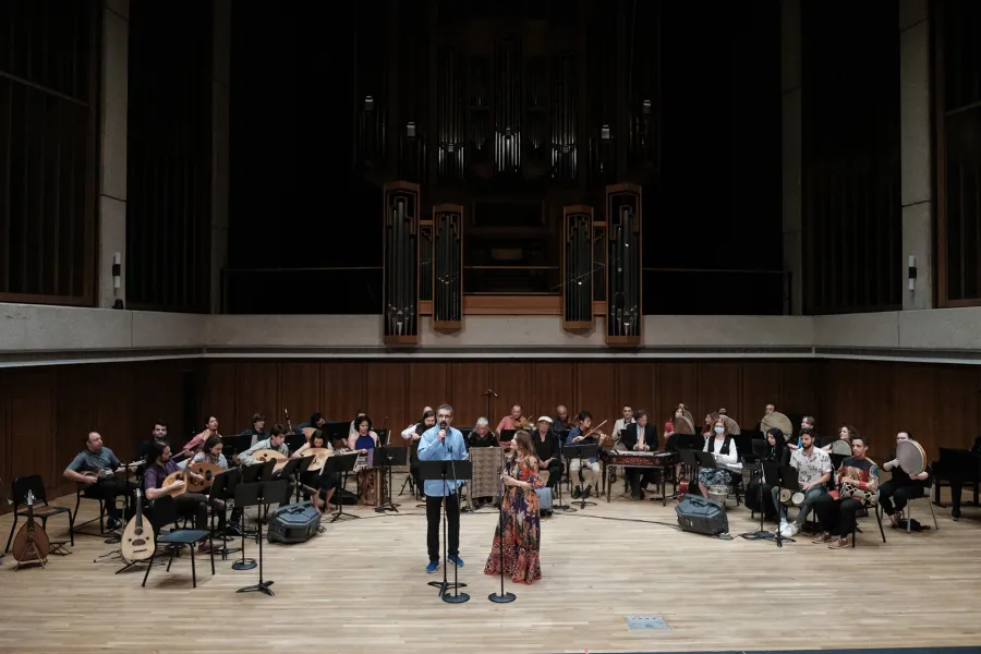 Bereket Performs on the Bates Recital Hall Stage