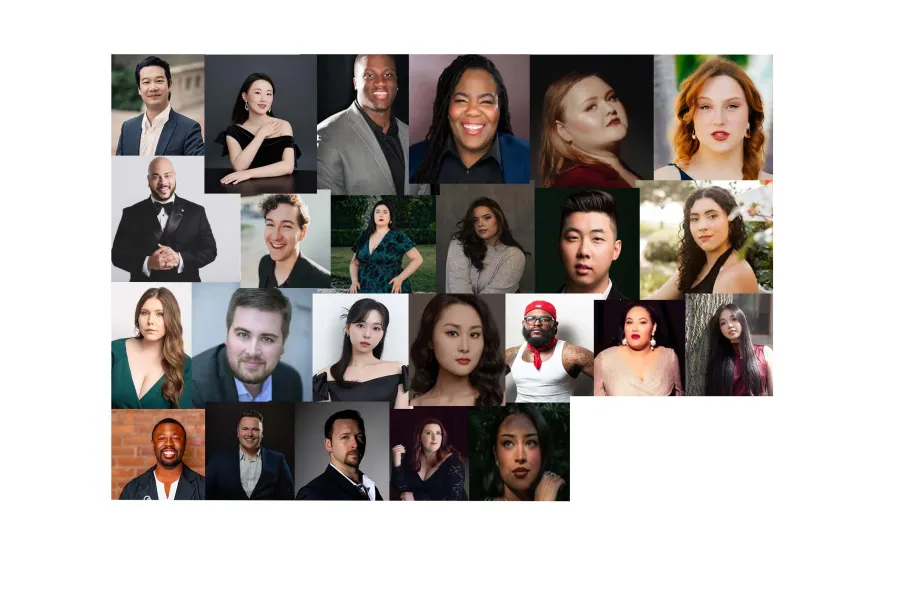 24 headshots in a mosiac over a white background