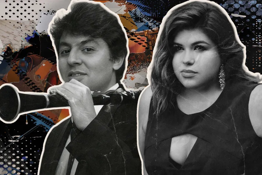 Headshots of guest artists Emil Khudyev and Leah Crocetto 